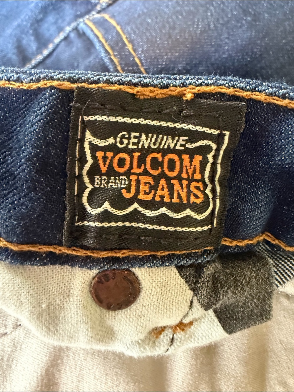 Volcom Women's Dark Blue Boyfriend Denim Shorts - Picture 7 of 9